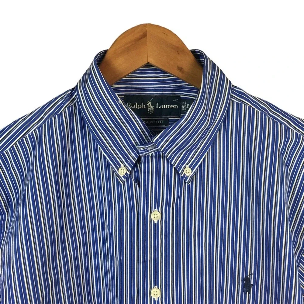 BF477 NWT Mens Polo Ralph Lauren Classic Fit Designer Button Down Shirt M $85
